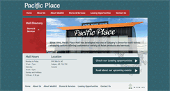 Desktop Screenshot of pacificplacemall.com